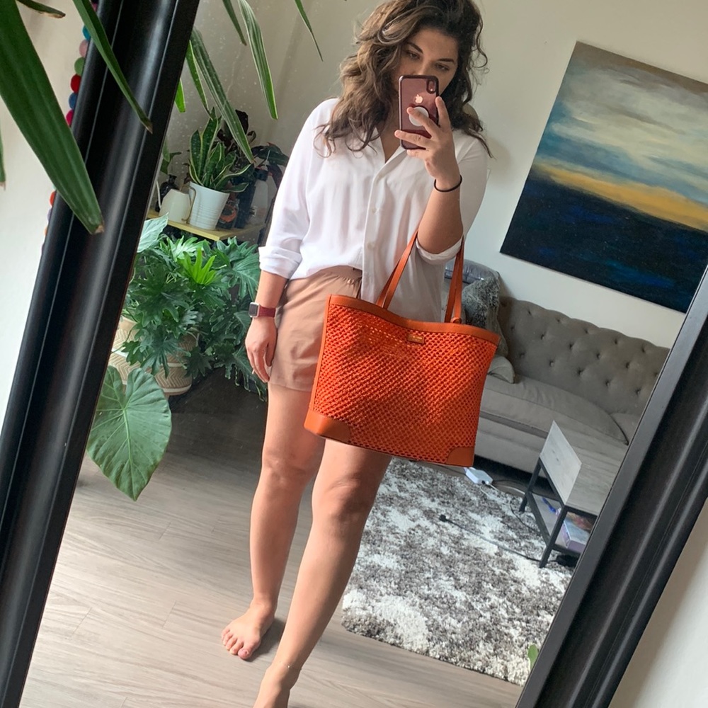 Brand new Jimmy Choo bag in amber orange